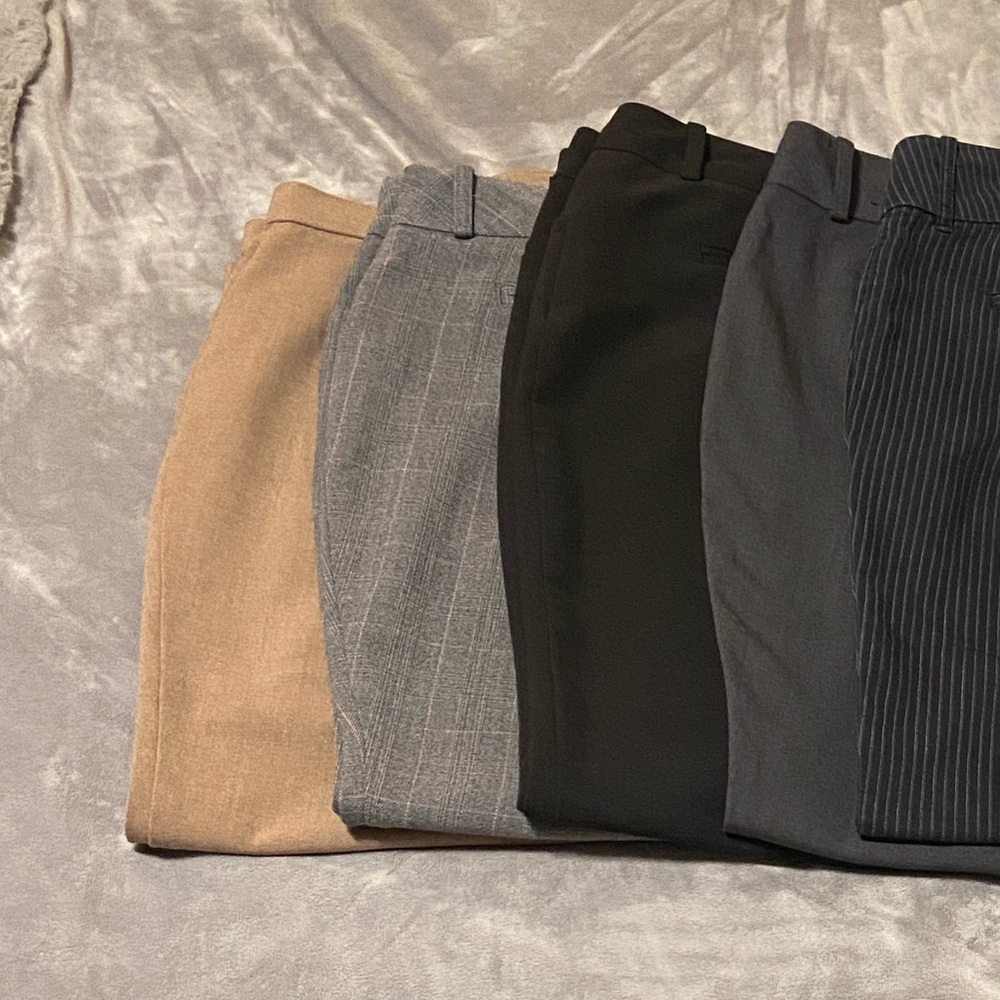 Dress Pants 10P Bundle with Tan, Gray, Black, & Navy Pants